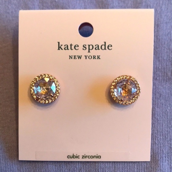 Brand New Kate Spade Bright Ideas Cubic Zirconia Post Earrings - Picture 6 of 6